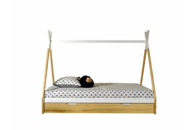 Zeltbett Karyn 206x98x158 Kinderbett Massivholz...