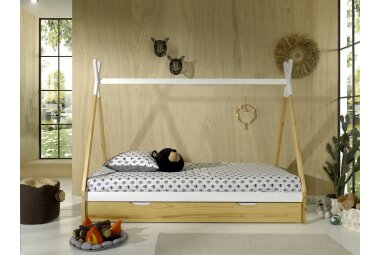 Zeltbett Karyn 206x98x158 Kinderbett Massivholz...