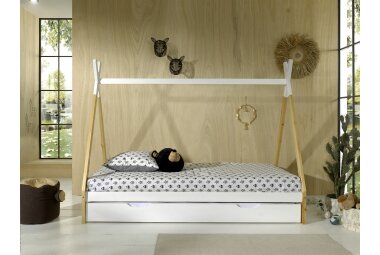 Zeltbett Karyn 206x98x158 Kinderbett Massivholz...