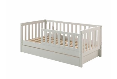 Juniorbett Karie 148x76x60 Kinderbett Massivholz+MDF...