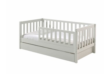 Juniorbett Karie 148x76x60 Kinderbett Massivholz+MDF...