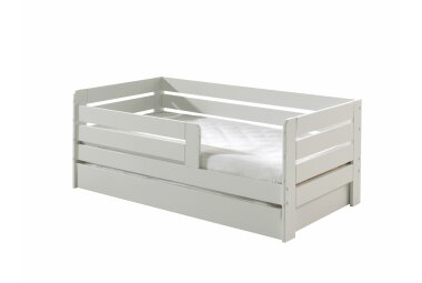 Juniorbett Karie 144x70x56 Kinderbett Massivholz+MDF...