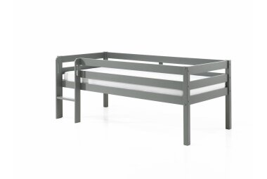 Kojenbett Karolina 208x105x83 Kinderbett Massivholz Grau...