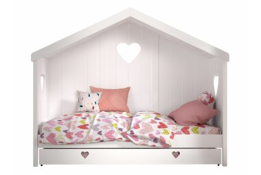 Hausbett Kamila 213x99x172 Kinderbett Massivholz+MDF...