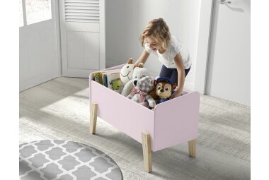 Kinderzimmer Set Karilynn 206x95x73 Massivholz+MDF rosa 17744