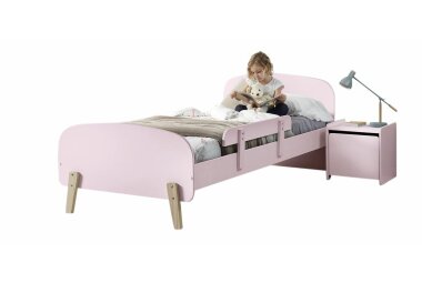 Kinderzimmer Set Karilynn 206x95x73 Massivholz+MDF rosa...