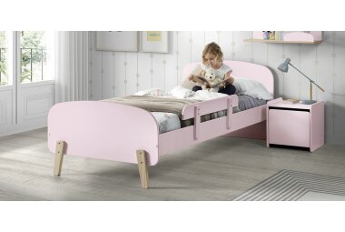 Kinderzimmer Set Karilynn 206x95x73 Massivholz+MDF rosa...