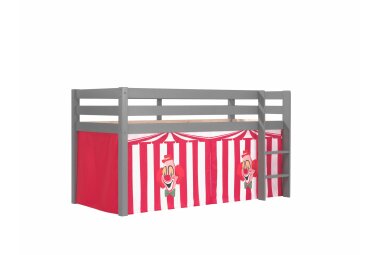 Spielbett Karolina 210x106x114 Kinderbett Massivholz grau...