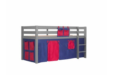 Spielbett Karolina 210x106x114 Kinderbett Massivholz grau...