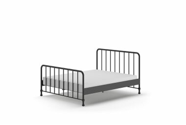 Metallbett Kay 167x207x110 Doppelbett Metall Schwarz matt...