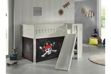 Spielbett mit Rutsche Karyl 208x204x114 Massivholz...