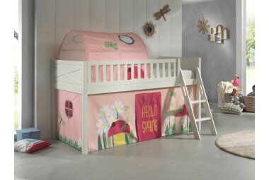 Spielbett Karyl 208x135x114 Kinderbett Massivholz...