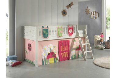 Spielbett Karyl 208x135x114 Kinderbett Massivholz...