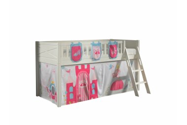 Spielbett Karyl 208x135x114 Kinderbett Massivholz...