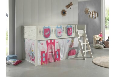 Spielbett Karyl 208x135x114 Kinderbett Massivholz...