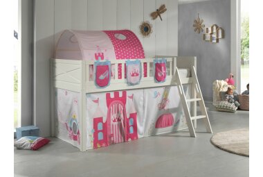 Spielbett Karyl 208x135x114 Kinderbett Massivholz...