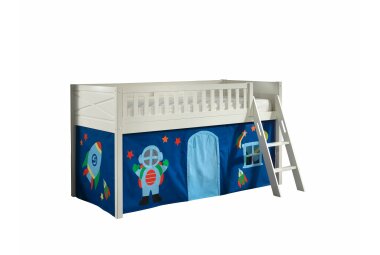 Spielbett Karyl 208x135x114 Kinderbett Massivholz...