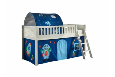 Spielbett Karyl 208x135x114 Kinderbett Massivholz...