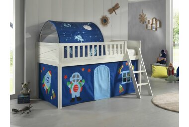 Spielbett Karyl 208x135x114 Kinderbett Massivholz...