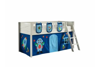 Spielbett Karyl 208x135x114 Kinderbett Massivholz...