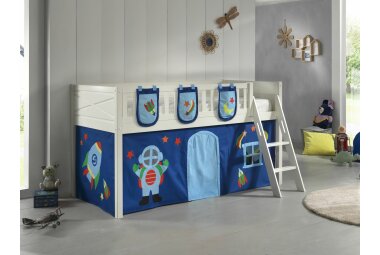 Spielbett Karyl 208x135x114 Kinderbett Massivholz...