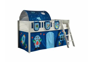 Spielbett Karyl 208x135x114 Kinderbett Massivholz...