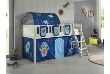 Spielbett Karyl 208x135x114 Kinderbett Massivholz...