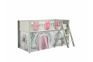 Spielbett Karyl 208x135x114 Kinderbett Massivholz...