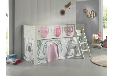 Spielbett Karyl 208x135x114 Kinderbett Massivholz...