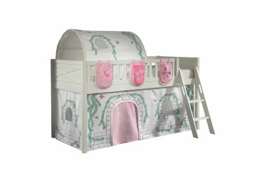 Spielbett Karyl 208x135x114 Kinderbett Massivholz...