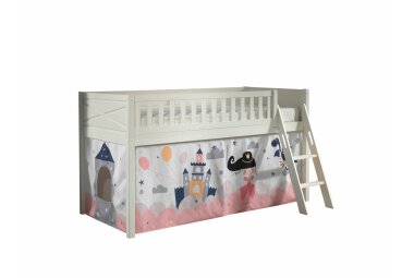 Spielbett Karyl 208x135x114 Kinderbett Massivholz...