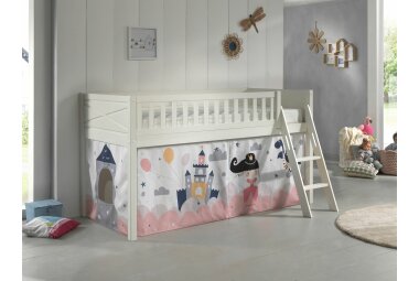 Spielbett Karyl 208x135x114 Kinderbett Massivholz...