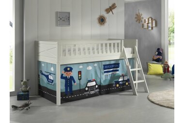 Spielbett Karyl 208x135x114 Kinderbett Massivholz...