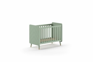 Babybett Kamillah 124x68x96 Gitterbett MDF Olive...