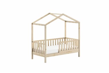 Juniorbett Karie 148x76x151 Kinderbett Massivholz natur...