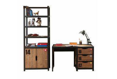 Beimöbel Set Kinderzimmer Kameko MDF+Massivholz...