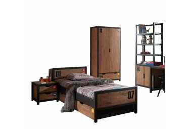 Kinderzimmer Set komplett Kameko MDF+Massivholz...