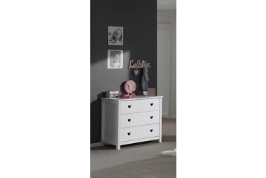 Kommode Kamila 90x50x85 Schubladenkommode MDF Weiß...