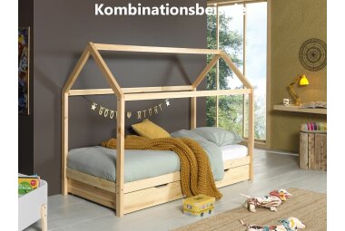 Bettschublade Kapua 199x94x19 Massivholz+Holzwerkstoff Natur 17222