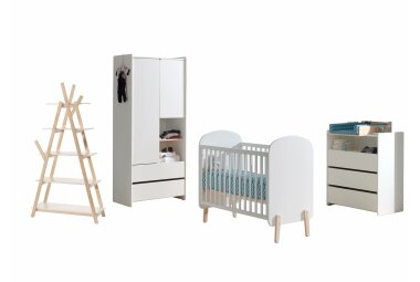 Babyzimmer Set Karilynn 129x68x94 Massivholz+MDF...