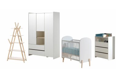 Babyzimmer Set Karilynn 129x68x94 Massivholz+MDF...