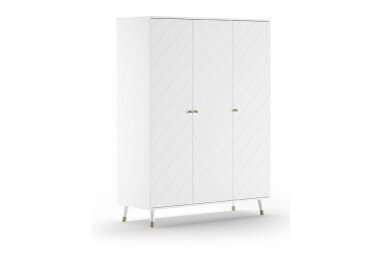 Kleiderschrank Kamillah 150x59x200 Schrank MDF Satin...