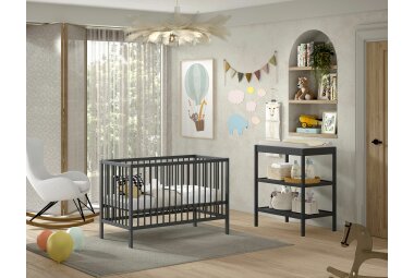 Babyzimmer Set Kara-lynn 124x65x84 Massivholz Buche...