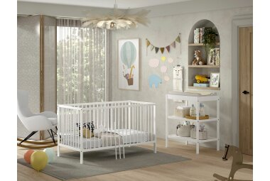 Babyzimmer Set Kara-lynn 144x76x84 Massivholz Buche...